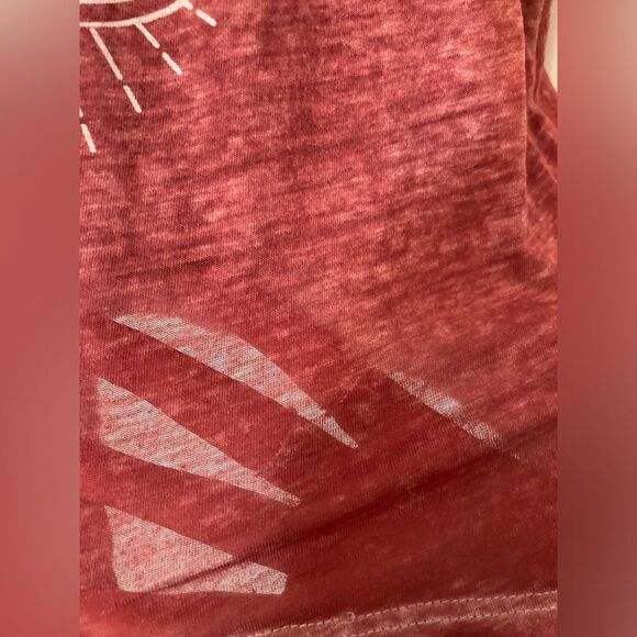 Lol Vintage red semi sheer sun/moon T-shirt - Picture 2 of 5